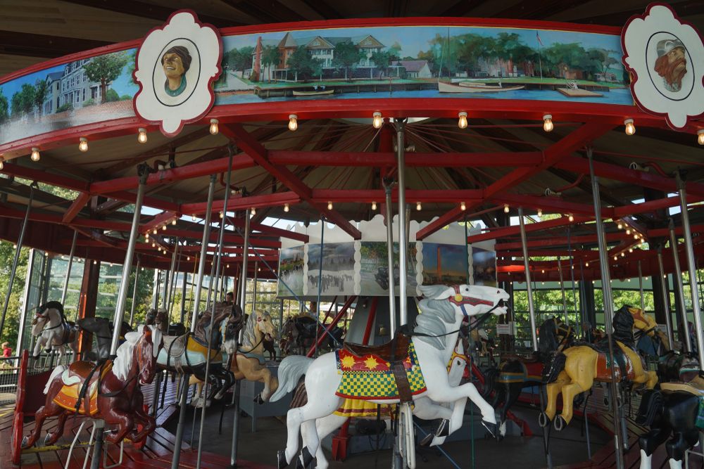 Interior of the Antique Carousel