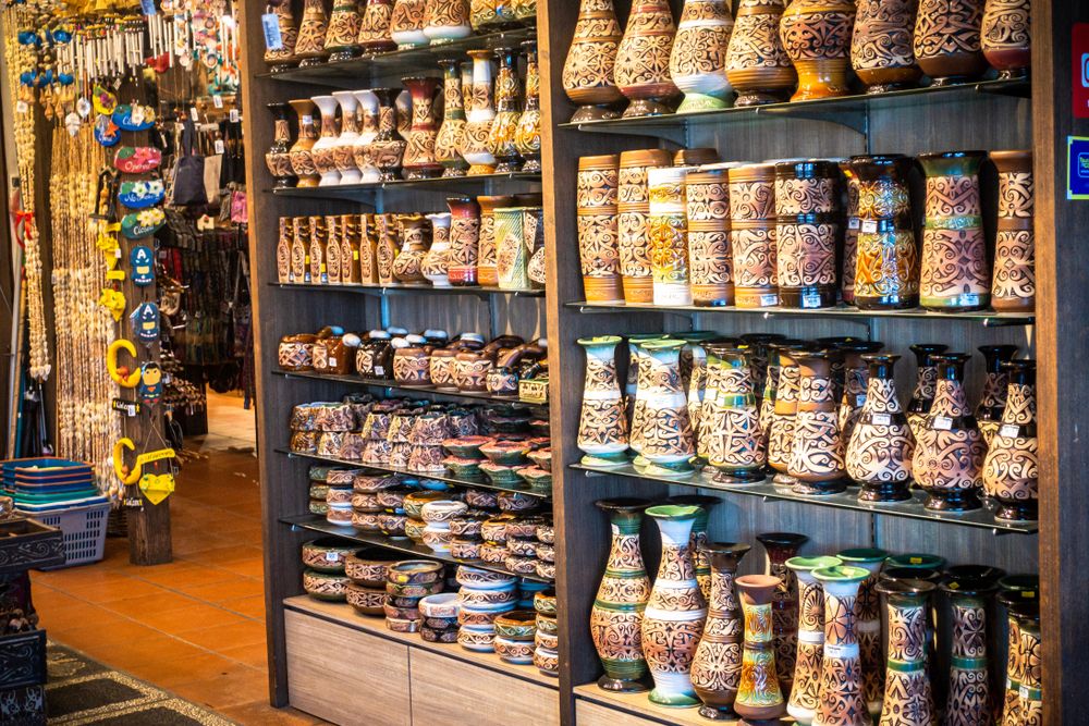 Antique souvenirs from the main bazaar