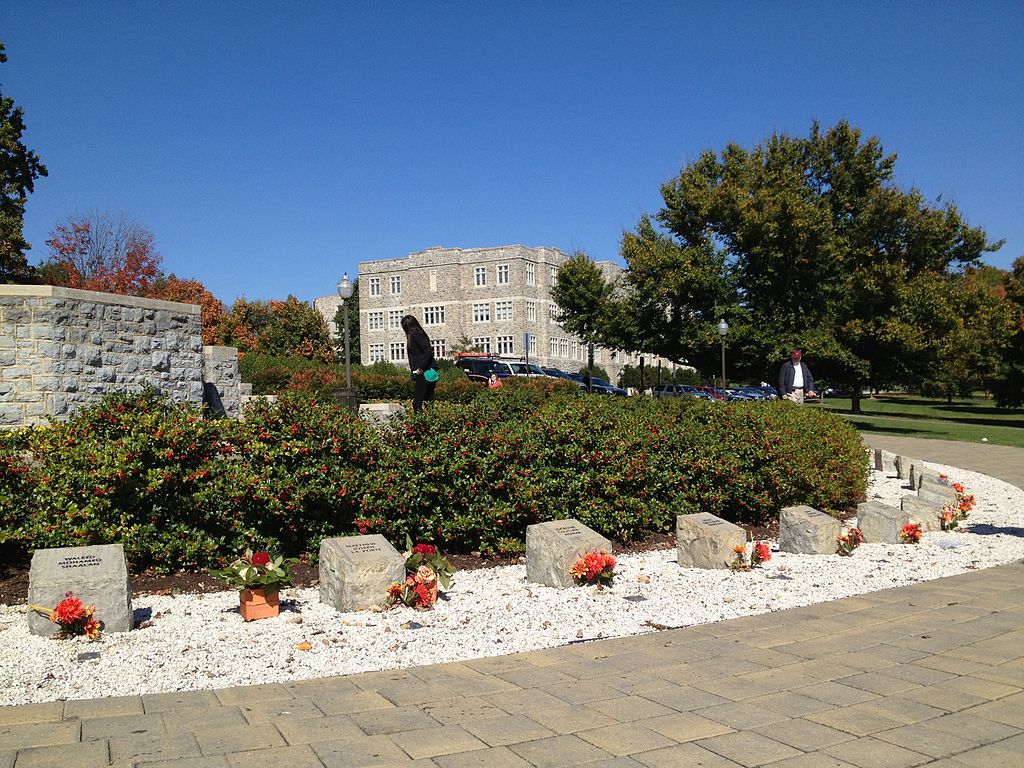 Tombstones at April 16 Memorial