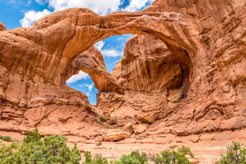 Scenic view of the Double Arch