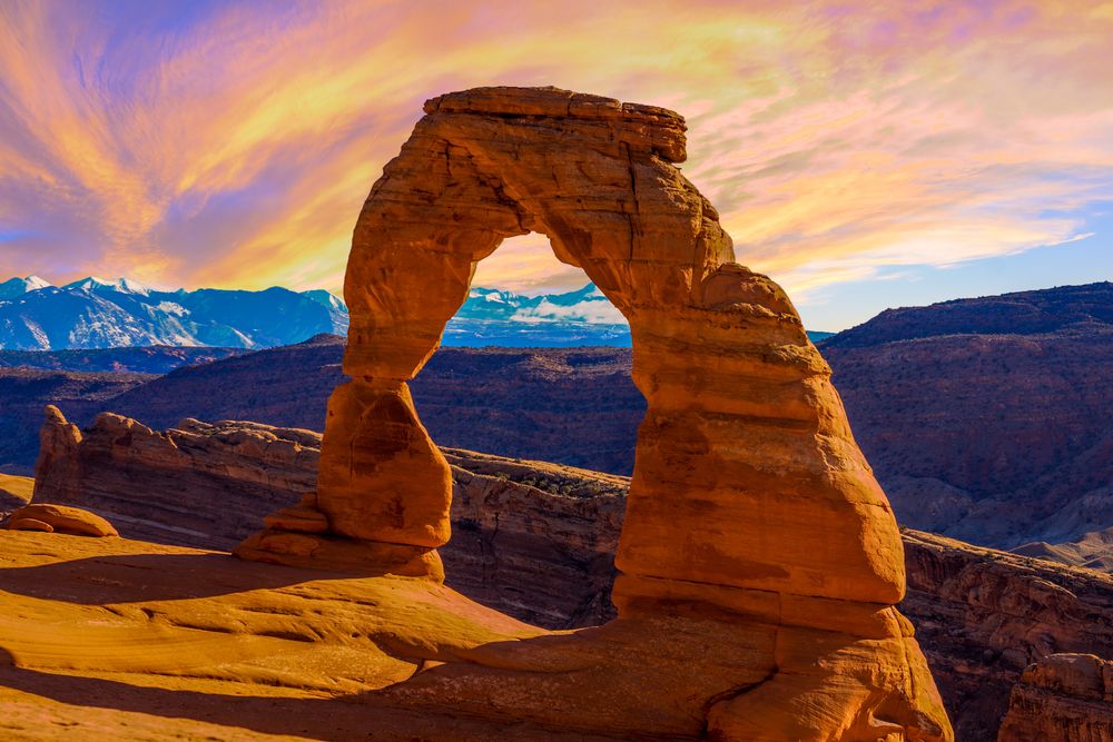Sunset view at scenic drive