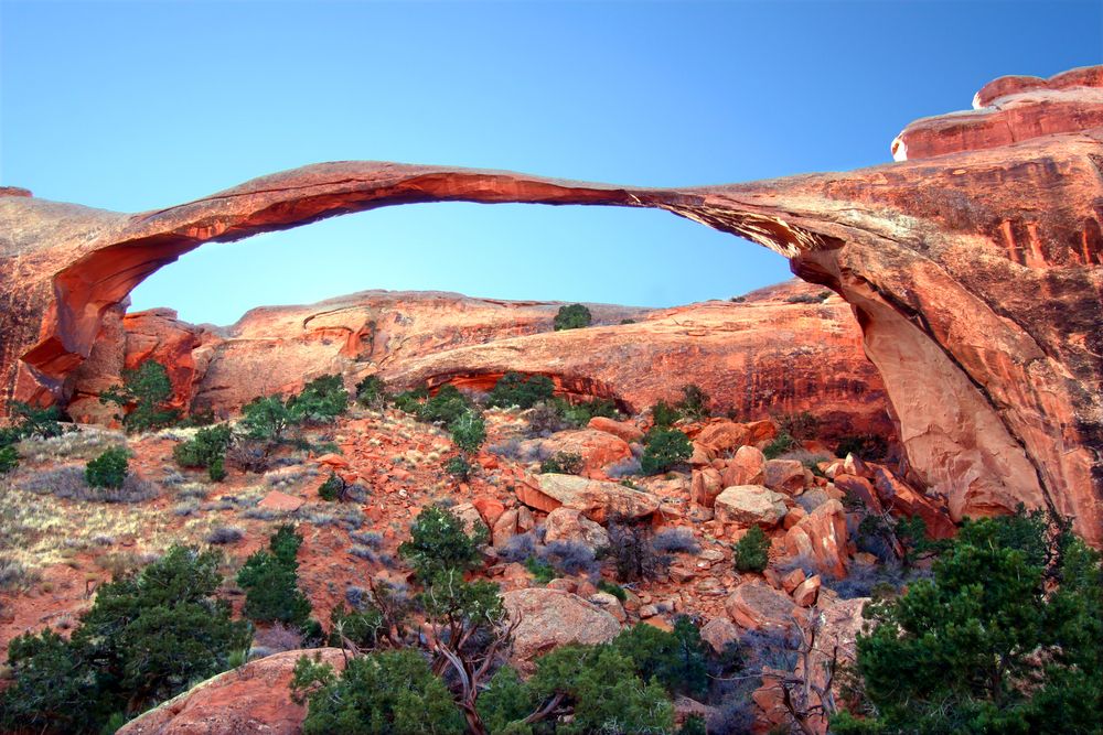 Scenic view of The Landscape Arch