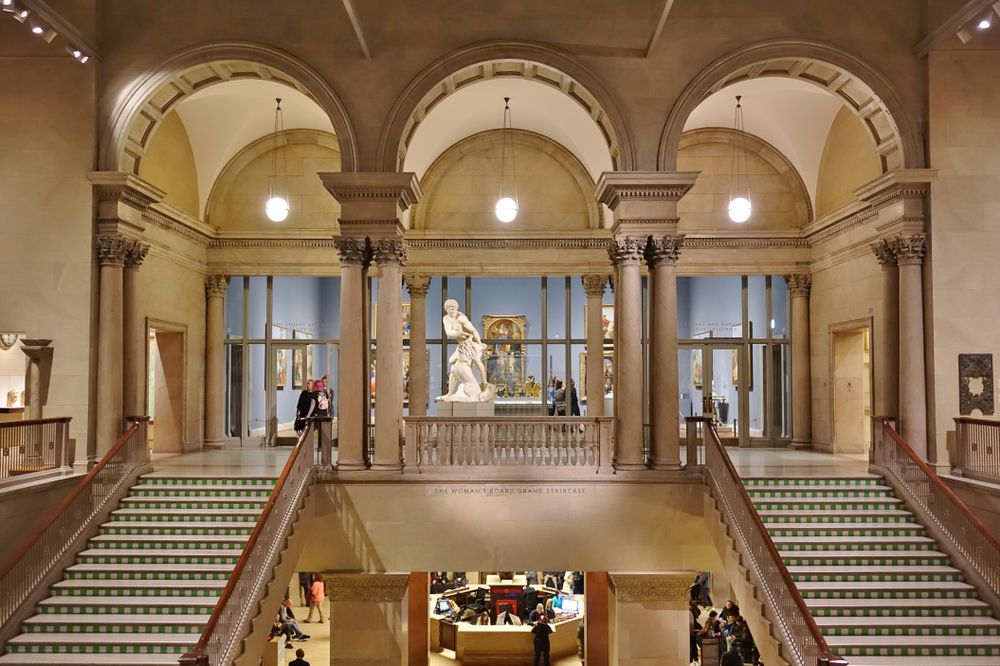 Interior view of Art Institute of Chicago