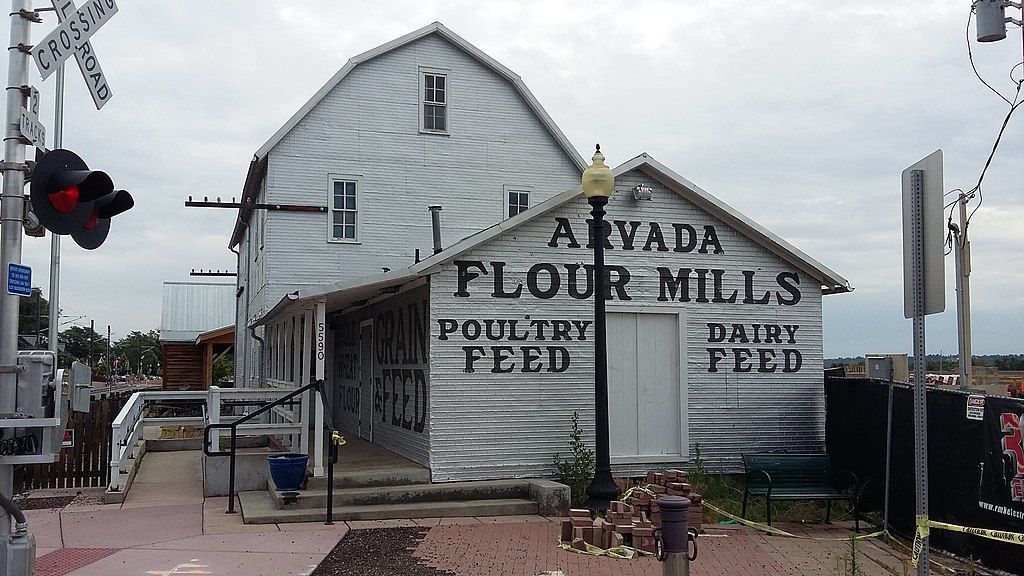 Side view of Arvada Flour Mill