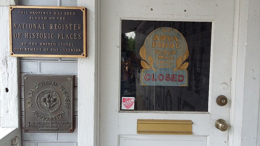 Entrance of Arvada Flour Mill