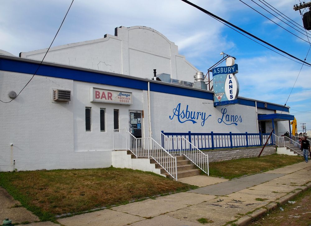 Exterior view of the Asbury Lanes in Asbury Park