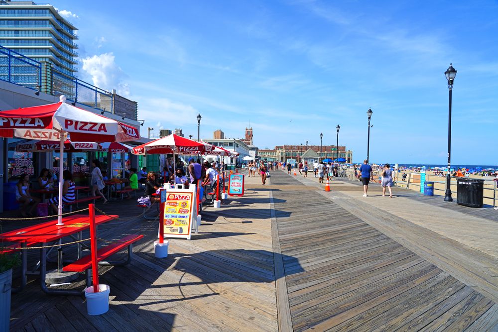 Shops on the Asbury Park Boardwalk