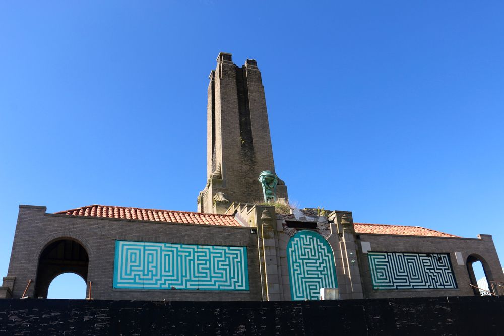 Closer view of the Asbury Park Steam Plant