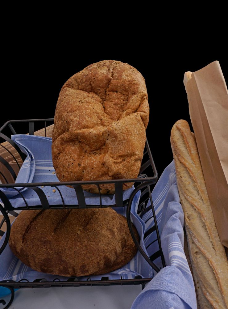 Homemade bread for sale at Astoria Sunday Market