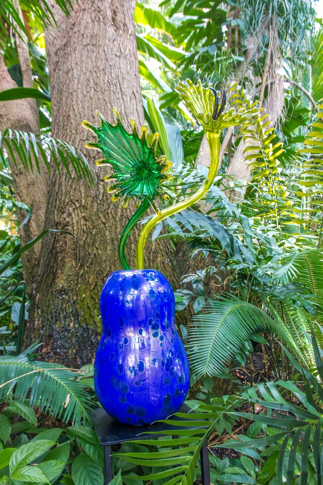 Glass sculptures at Atlanta Botanical Garden