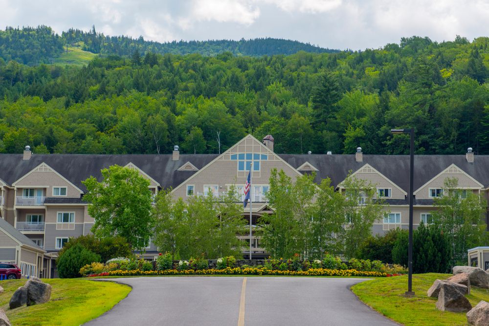 Facade of the Attitash Mountain Resort