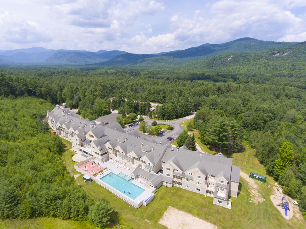 Aerial view of Attitash Mountain Resort