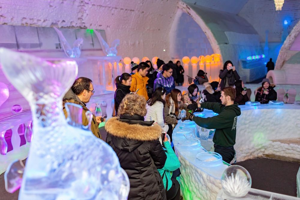 Bar at Aurora Ice Museum