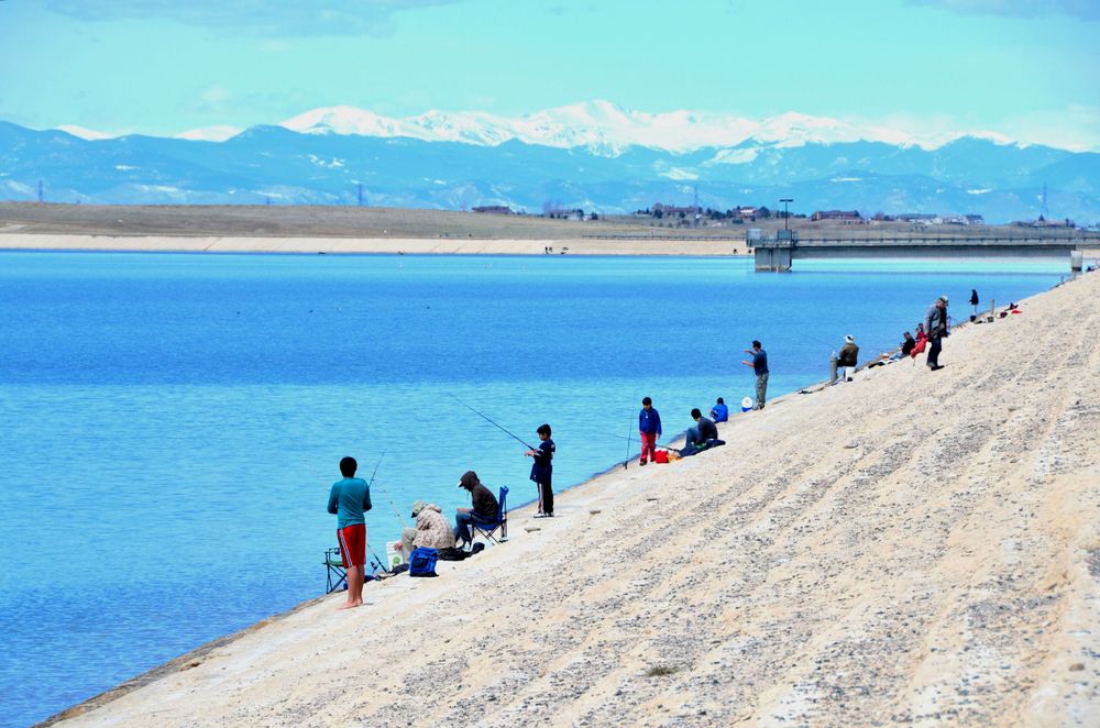 Fishing at Aurora Reservoir