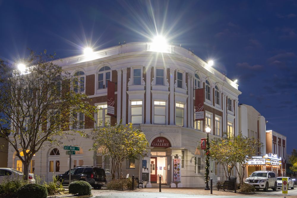 Exterior view of Averitt Center for the Arts