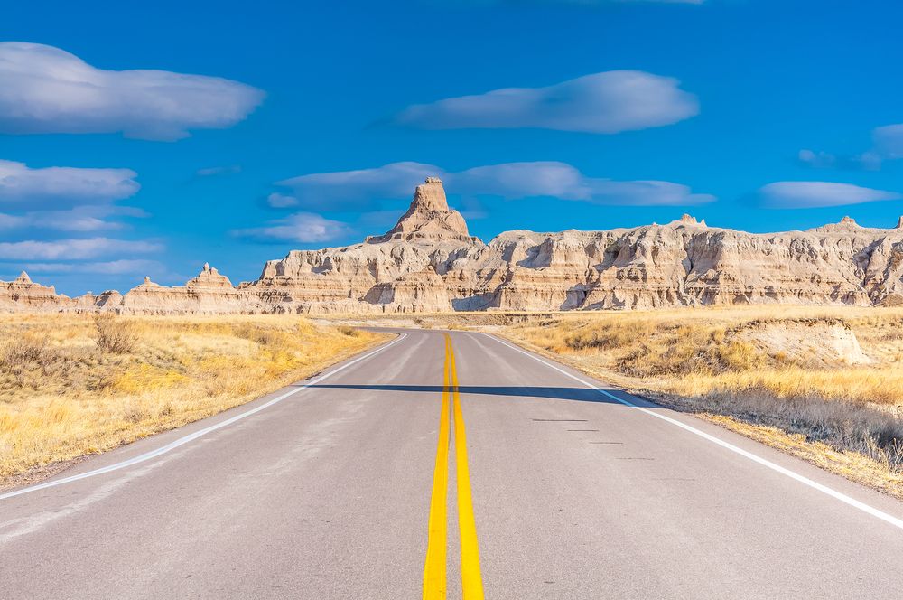 Loop road at Badlands National Park, South Dakota
