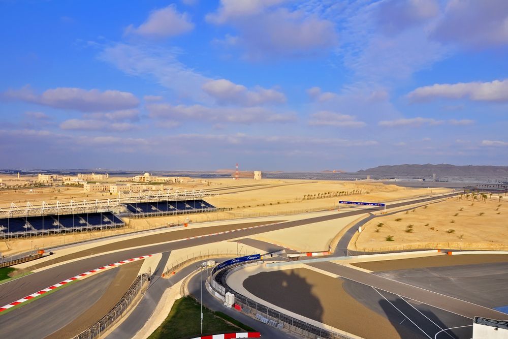 Aerial view pf Bahrain International Circuit