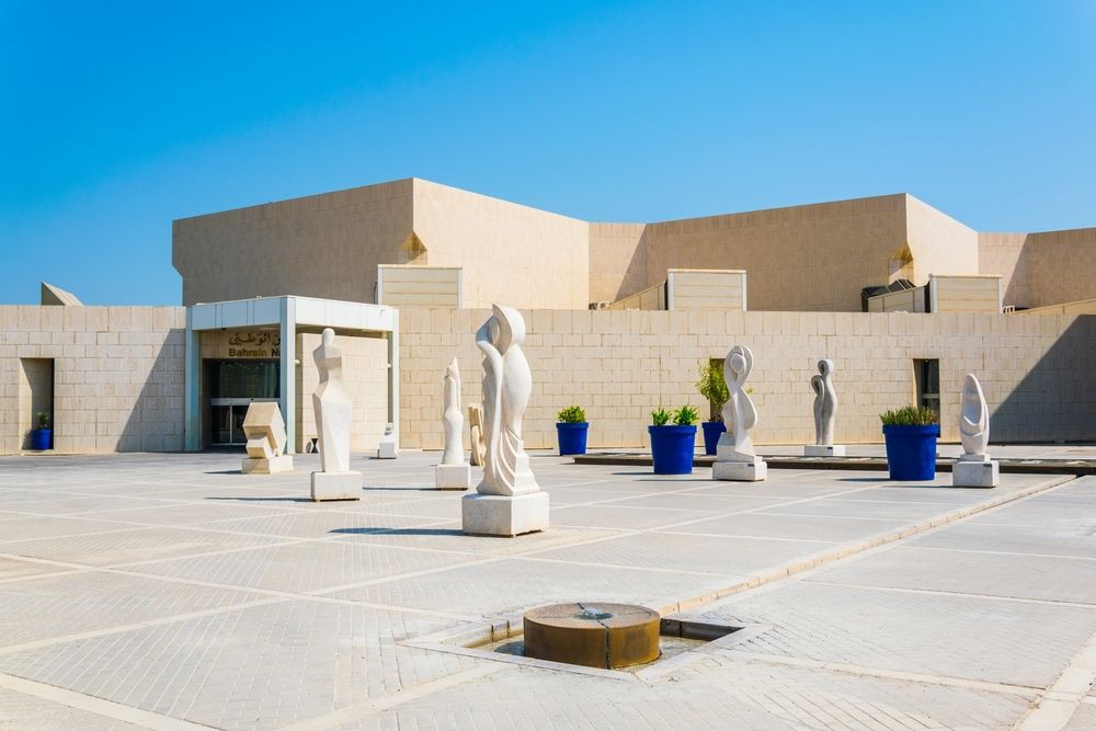 Sculptures in front of Bahrain National Museum