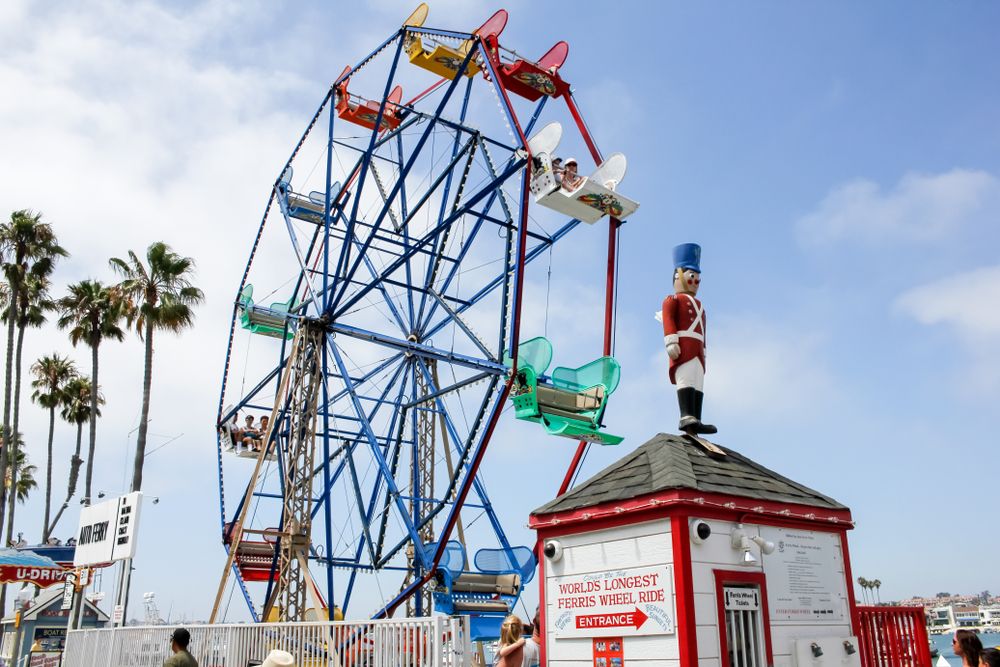 Colorful Ferris Wheel at Balboa Fun Zone