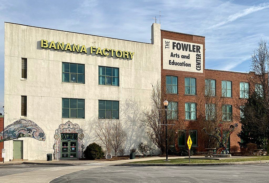 Exterior view of Banana Factory Arts and Education Center
