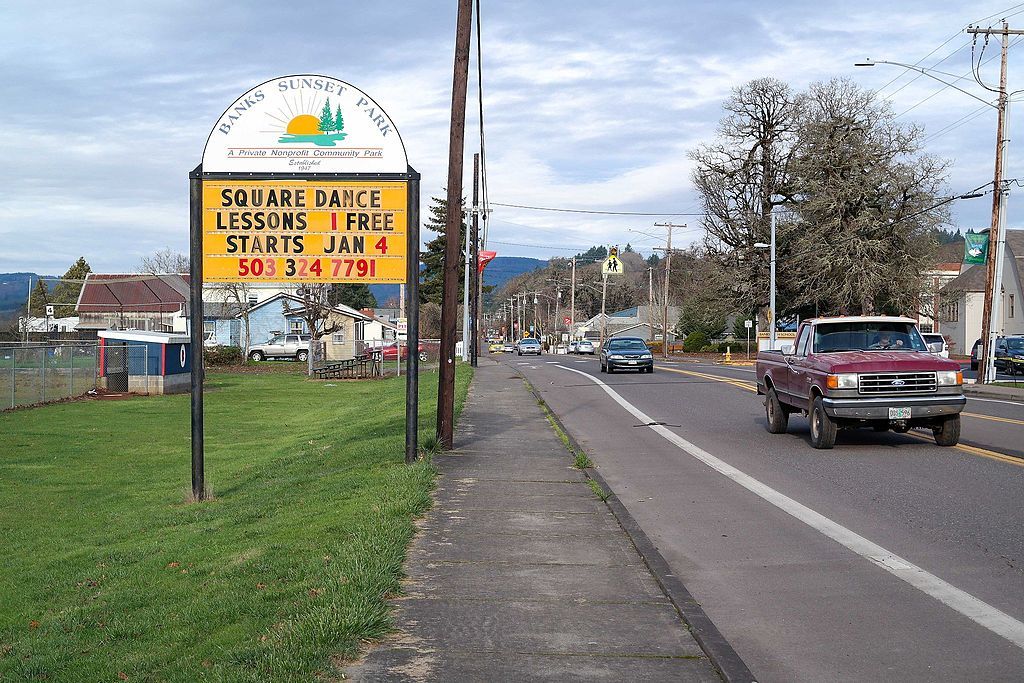 Signage of Banks Sunset Park