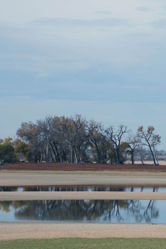 View of the Barr Lake State Park in Brighton