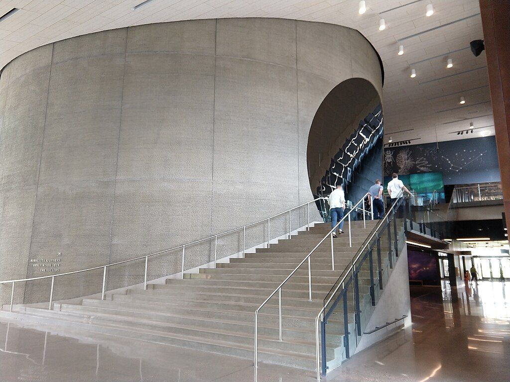 Interior view of the Bell Museum