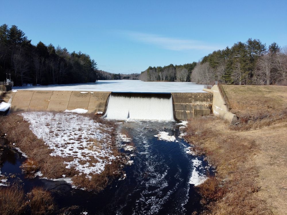 Winter view of Bellamy Reservoir
