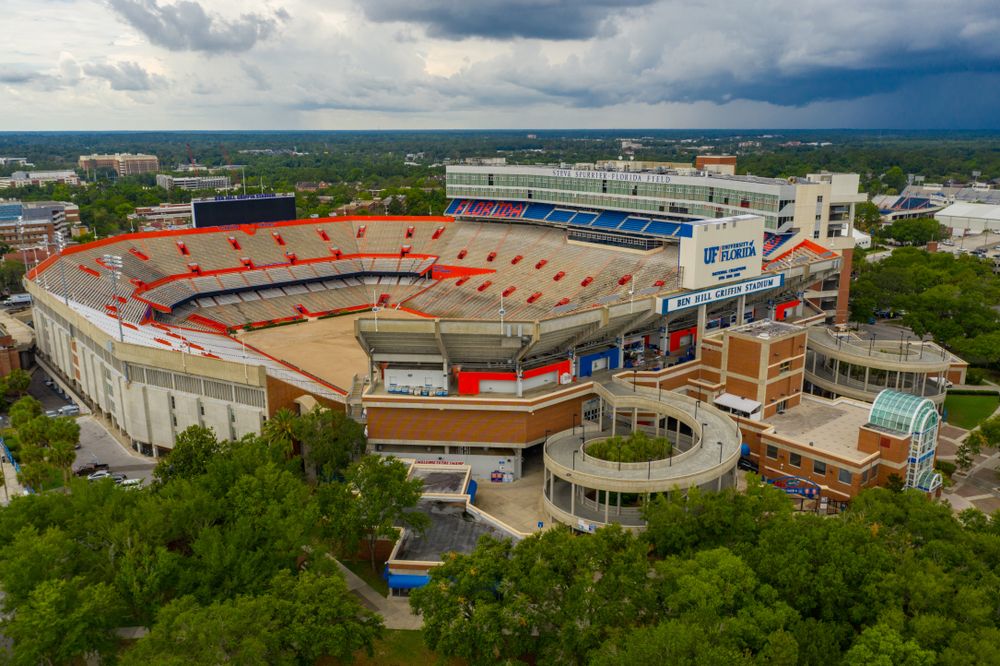Bird's eye view of Ben Hill Griffin Stadium