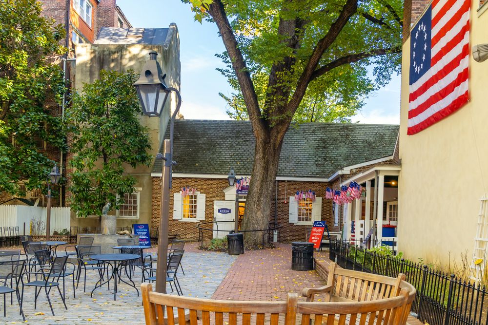 Dining area at Betsy Ross House