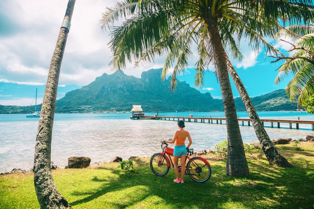 Bicycle Trail in Bora Bora