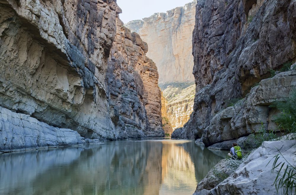 River under a canyon at Big Bend National Park