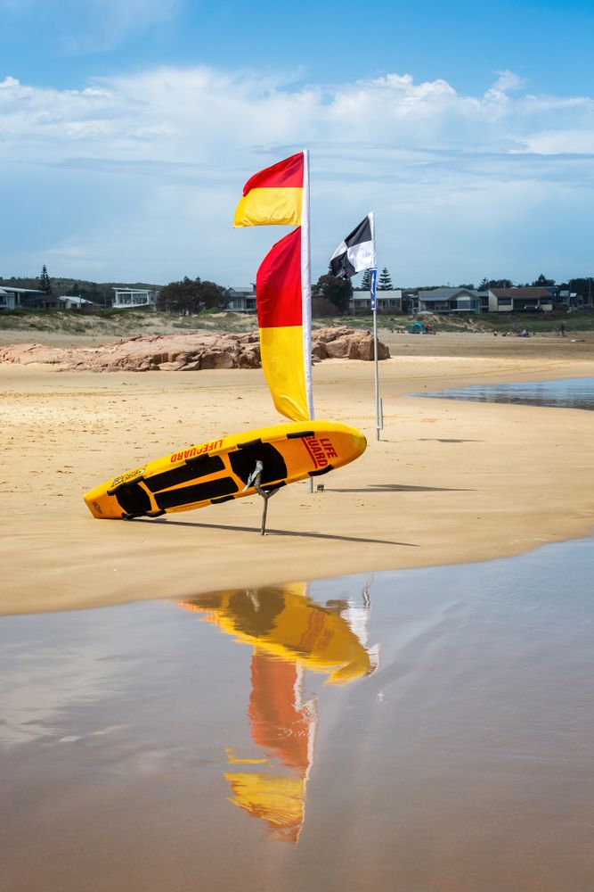 Surfboard at Birubi Beach