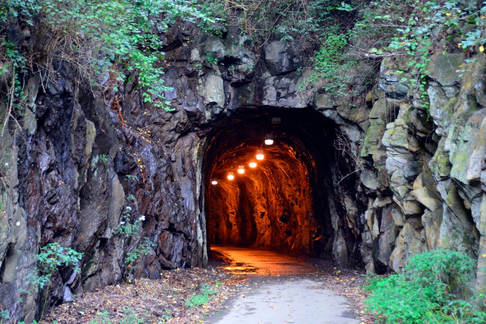 Tunnel along the Blackwater Creek Trail