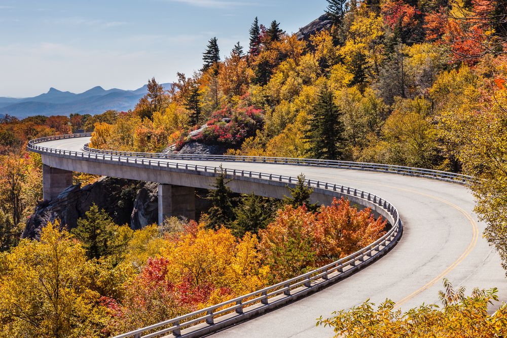 Road of Blue Ridge Parkway, Virginia