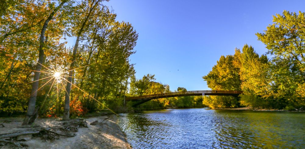 Daytime view of the Boise River
