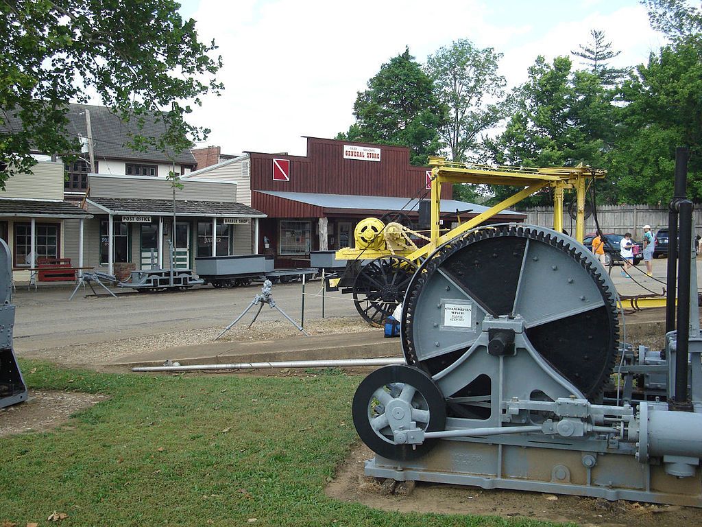 Mining equipments kept outside the Bonne Terre Mine