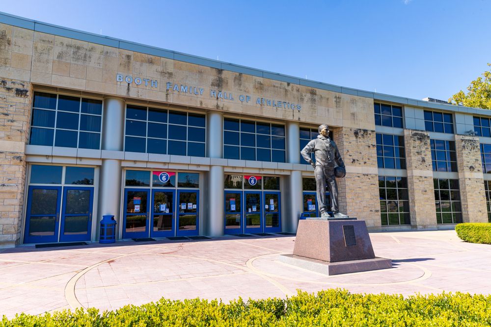 Exterior of Booth Family Hall