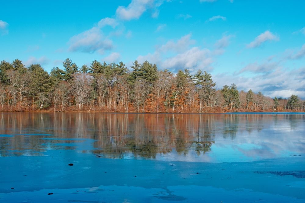 Pond at the Borderland State Park