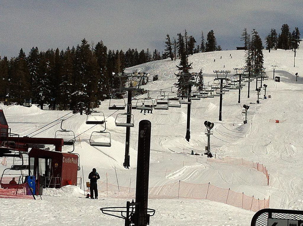 Ski-lift chairs at Boreal Mountain Resort