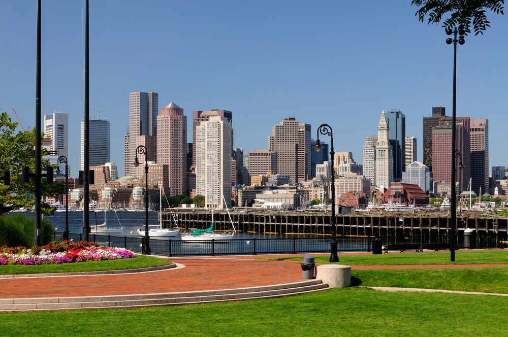 View of Boston Harborwalk