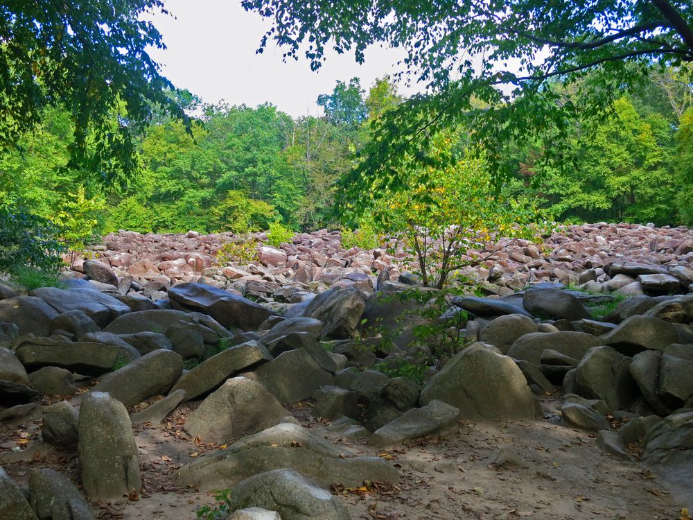 Boulders at Ringing Rocks County Park