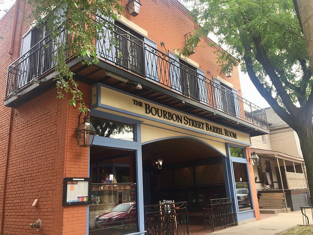 Exterior view of the Bourbon Street Barrel Room in Cleveland