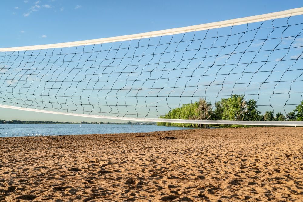 Volleyball net at Boyd Lake State Park