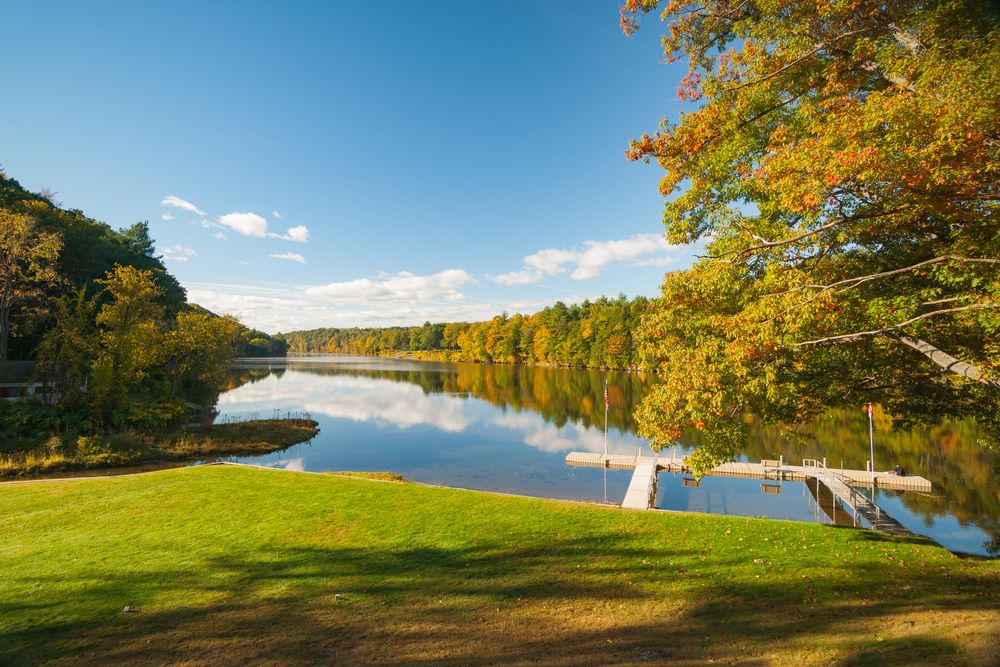 Scenic view of Connecticut River Brattleboro