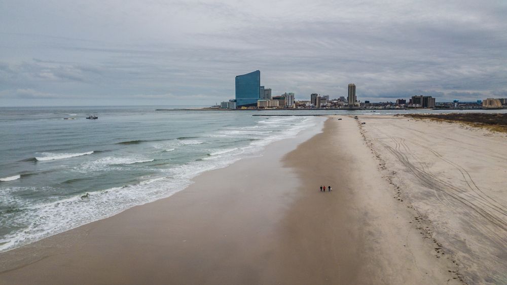 Aerial view of Brigantine Beach