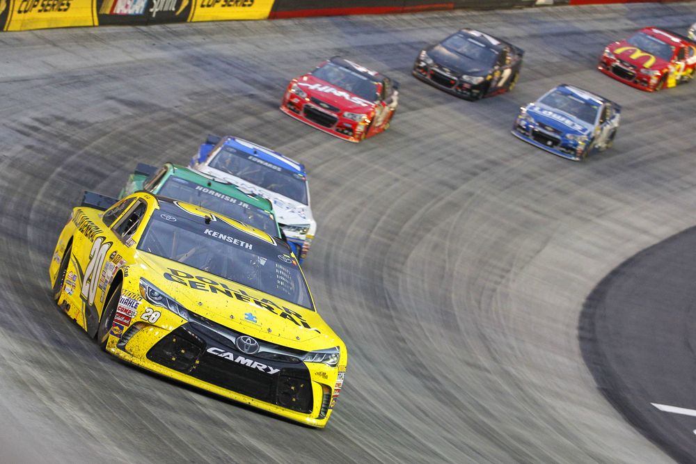 Car race at Bristol Motor Speedway