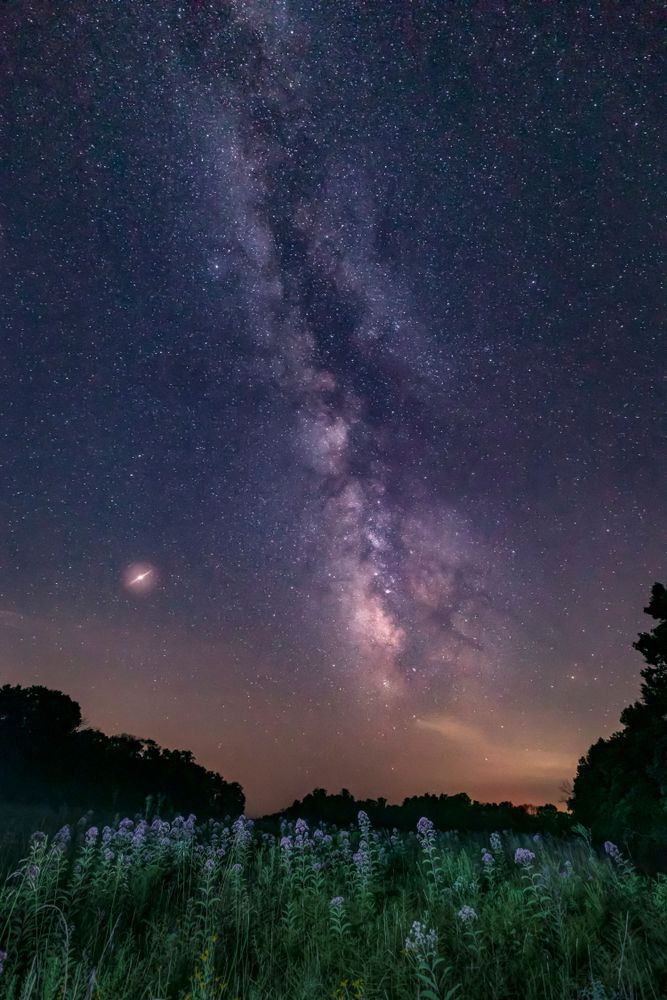 View of the milky way from Brown County State Park