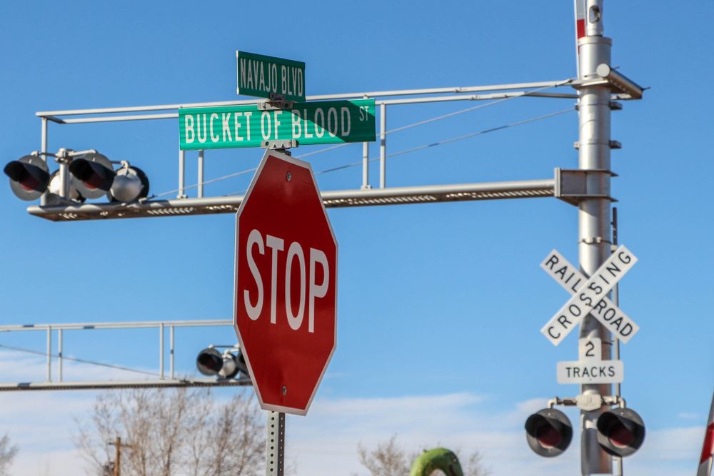Street sign of Bucket of Blood Street