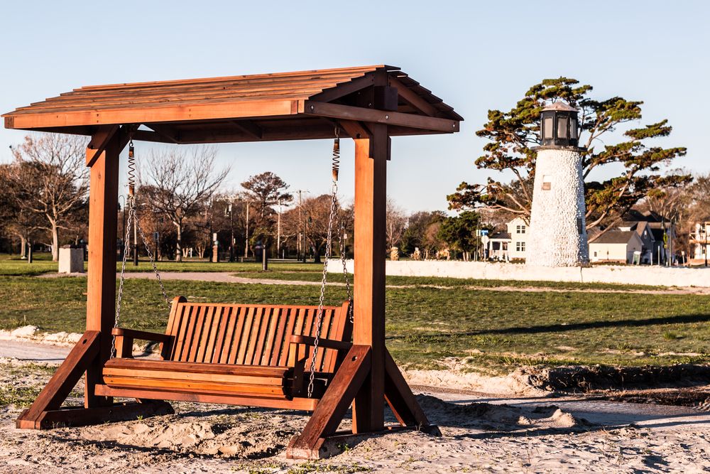 deckchair at Buckroe Beach and Park